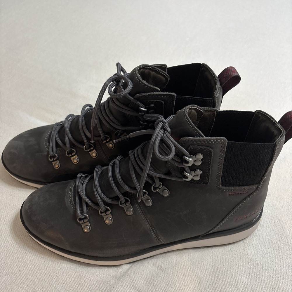 Forsake Davos High Gunmetal Grey Men's Waterproof Premium Leather Boot Size 10